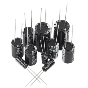 Kit surtido de condensadores electrolíticos, 1uF-2200uF, 25V/50V, 25Valuesx5Pcs, 125 Uds. - Product Image 6