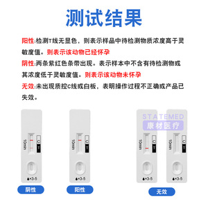 Tarjeta de prueba veterinaria de detección temprana de embarazo para cerdas, fácil de usar, con certificación CE - Product Image 4