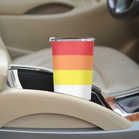 Gobelet isotherme personnalisé en acier inoxydable 20 oz, thème arc-en-ciel gay, pour la conduite quotidienne et les pique-niques en bord de rivière ou le camping