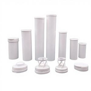 Tabung Plastik <span class=keywords><strong>PP</strong></span> Silinder Bulat untuk Obat, Dapat Dicetak Panas, Agen Pengering <span class=keywords><strong>Vitamin</strong></span> C yang Larut, Tutup untuk Tablet Efervecent - Product Image 1