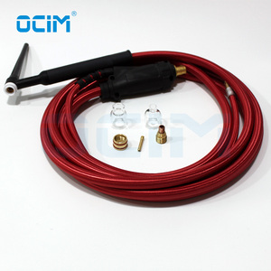 WP9FV Tig <span class=keywords><strong>Gas</strong></span> Argon torcia <span class=keywords><strong>per</strong></span> saldatura Tig macchina con Kit ugello di vetro - Product Image 5