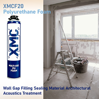 Scellant en mousse de polyuréthane XMCF20 pour la pénétration dans les murs de tuyaux et l'étanchéité des trous - Imperméable et isolation thermique