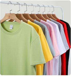 Camisetas de Algodón Europeo con Logotipo Personalizado, Cuello Redondo, Publicitarias, Tallas Grandes, Ropa de Trabajo para Comercio Transfronterizo - Product Image 4