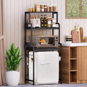 Nouvelle étagère de rangement 2026 pour mini-réfrigérateur, cuisine, bar, étagère de boulanger, étagère pour four à micro-ondes et mini-réfrigérateur - Product Image 6