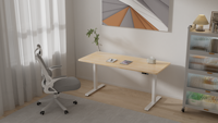 Nouveau produit D1 Bureau réglable en hauteur à double moteur, faible bruit, en acier, électrique, pour travailler assis ou debout