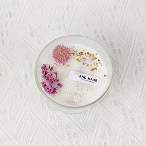 <span class=keywords><strong>Velas</strong></span> Aromáticas Personalizadas <span class=keywords><strong>de</strong></span> Marca Propia con Flores Secas Hechas a Mano en <span class=keywords><strong>Vasos</strong></span> Esmerilados <span class=keywords><strong>para</strong></span> Fiestas, Acción <span class=keywords><strong>de</strong></span> Gracias y Navidad - Product Image 2