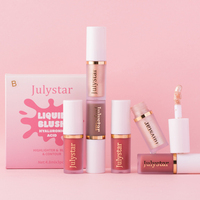 Julystar Set Rias Wajah Cair Multifungsi Melembapkan Tahan Lama dengan Asam Hialuronat, Highlighter, Blush, dan Contour