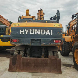 Excavatrice sur pneus Hyundai 210W d'occasion de haute qualité, 22 tonnes, prix d'usine, machines de construction, équipement lourd, moteur de pompe, moteur principal - Product Image 1