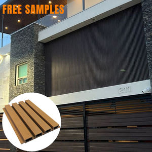 Home Outdoor Wand dekoration Geriffelte Wand verkleidung Wpc Wand paneele Wasserdichte Co-Extrusion platten - Product Image 3