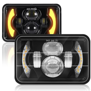 LELANPU Faros Proyectores Future Eyes, Accesorios para Motocicleta, Faros LED Cuadrados de 5.75 Pulgadas para Todoterreno, para Jeep Wrangler - Product Image 1