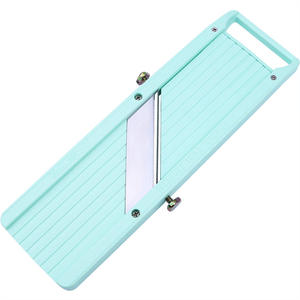 Coupe-légumes manuel réglable à main, plastique, 4 lames, vert, mandoline japonaise pour légumes - Product Image 1