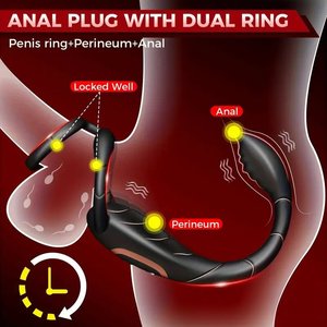 Vibrador de próstata para hombres, masajeador de conversión de frecuencia, tapón Anal de silicona portátil, juguete sexual para adultos - Product Image 5