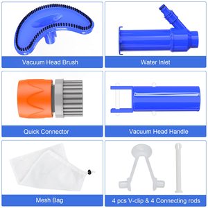 Chất lượng cao 56 \ "cực với bàn chải trên mặt đất/Hồ bơi bơm hơi bồn tắm nước nóng AO Spa hồ Đài phun nước máy bay phản lực máy hút bụi cho hồ bơi & Spa - Product Image 5