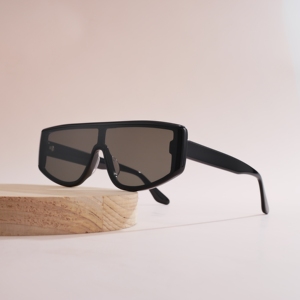 Nouvelles lunettes de soleil Y2K Cyberpunk Shield pour femmes et hommes, lunettes de soleil futuristes à dessus plat rectangulaire, UV400, lunettes rétro Hip Hop, streetwear - Product Image 2