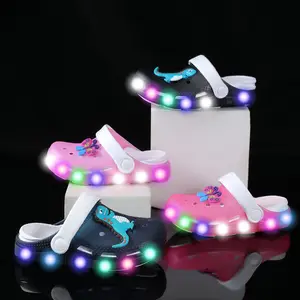 kids cartoon animal dinosaur glowing slippers slides sandals children beach slipper for boys girls