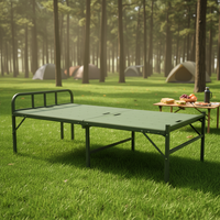 DDCY Lit de camping pliable en acier durable avec garantie de 3 ans