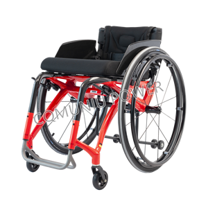 כסא גלגלים ספורטיבי מתקפל קל משקל, ידני, מפעיל, מסיבי פחמן של MUNIU - Product Image 2