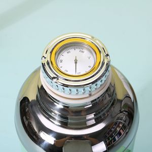 Stainless Steel <b>Thermos</b> Flask With Mechanical Dial Large Capacity <b>Tea</b> Brewing Pot For Home Use - Product Image 2