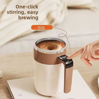 Vaso Inteligente de Acero Inoxidable 316, Totalmente Automático, Portátil, Eléctrico, para Agitar Café, con Calentamiento y Enfriamiento por Succión Magnética
