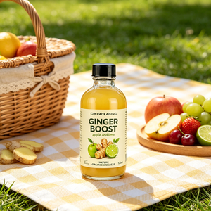Botella <span class=keywords><strong>de</strong></span> Vidrio Transparente Boston <span class=keywords><strong>de</strong></span> 60 ml (2 oz) con Tapa <span class=keywords><strong>de</strong></span> Rosca para Bebidas Saludables, <span class=keywords><strong>Jengibre</strong></span>, <span class=keywords><strong>Miel</strong></span>, Limón, Cúrcuma, Vitaminas <span class=keywords><strong>y</strong></span> Pociones - Product Image 5