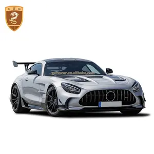 Modified To Black Series Style Half Carbon Fiber Car Front Bumper Chin Assembly Body Kit For Mercedes Bens Amg Gt Gtr