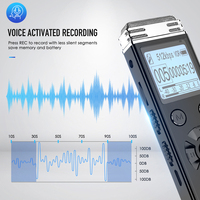 Aomago Prix d'usine en gros Enregistreur vocal miniature 16 Go pour détective portable pour réunion d'affaires