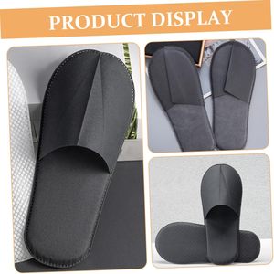 Chaussons jetables pour invités en tissu non tissé léger, chaussons d'hôtel, chaussons de maison, lot en vrac pour les voyages, les spas, les salons de beauté, l'utilisation à domicile - Product Image 6