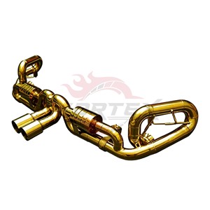 Sistema de Escape Completo Vortex Gold SS304 y Colectores para Porsche 911 GT3 991 4.0L Flat-6 9A1, Kit de Silenciador de Alto Rendimiento para Carreras - Product Image 5
