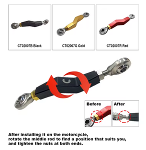 Levier de réglage de l'angle de la pédale, tige de frein compatible avec le moteur <span class=keywords><strong>M8</strong></span> Softail <span class=keywords><strong>Fat</strong></span> Boy Low Rider ST Street <span class=keywords><strong>Bob</strong></span> - Product Image 4