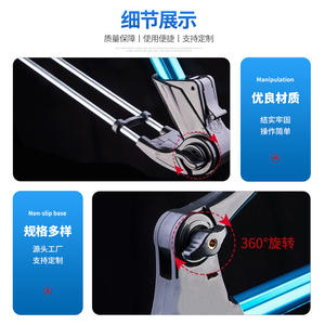 ที่วางคันเบ็ดตกปลาแบบพับได้อลูมิเนียมอัลลอยด์อเนกประสงค์พร้อมการหมุนได้สำหรับอุปกรณ์ตกปลากลางแจ้ง - Product Image 4