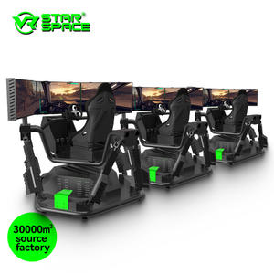 VR Star Space 3เครื่องเกมแข่งรถสามหน้าจอเครื่องจำลองการแข่งรถแพลตฟอร์มการเคลื่อนไหว6DOF การขับขี่มี47ชิ้น - Product Image 3