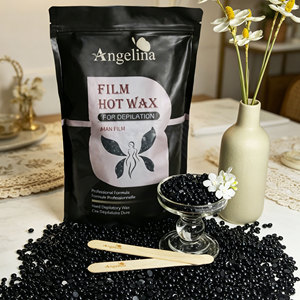 Angelina OEM/ODM Disponibile Cera Depilatoria Professionale Premium in Perle Nere Microcristalline 500g per <span class=keywords><strong>Viso</strong></span>, Gambe e Corpo - Product Image 1