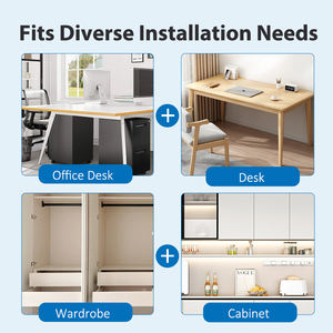 Organisateur de plateau de rangement de bureau en métal rétractable en gros plateau de gestion de support de rangement de bureau sans perçage organisateur de tiroir de bureau - Product Image 2