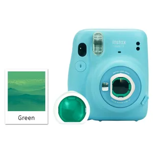 Filtre de couleur pour fujifilm instax mini 11 caméra instax kits de caméra filtre vert caméra lentille filtre costume photographie en plein air