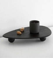Planche à pain haut de gamme personnalisée en bois massif de style nordique, plateau surélevé pour table de cuisine et de salle à manger, idéale pour les événements festifs