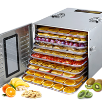 Professionele Hoge Kwaliteit Industriële 10 Trays Dehydrator Groente Fruit Droger Te Koop