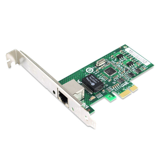 High-Speed Wireless External PCI Gigabit 10/100/1000Mbps Single RJ45 Ethernet Adapter Intel 82574 Chipset OEM Desktop