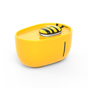 Little Bee <b>Water</b> <b>Dispenser</b> <b>Automatic</b> Bell Cat Pet <b>Water</b> Fountain Yellow Plastic Drinkers - Product Image 1