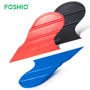 Foshio Design 70/80/90 Durometer Plastic Small Car Vinyl Wrap Squeegee Custom Logo