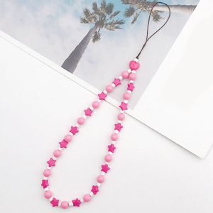 Nouvelles <span class=keywords><strong>perles</strong></span> lanière de téléphone <span class=keywords><strong>portable</strong></span> sangle pour filles femmes étui de téléphone <span class=keywords><strong>portable</strong></span> <span class=keywords><strong>cordon</strong></span> suspendu étoile perlée corde chaîne - Product Image 6