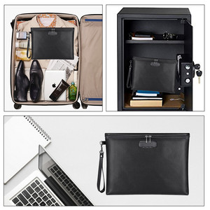 Bolsa de documentos ignífuga resistente al agua, bolsa de dinero para documentos a prueba de fuego, pasaporte, dinero, crédito, bolsas de seguridad de viaje - Product Image 6