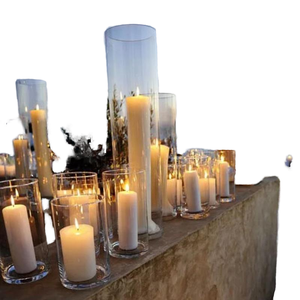 Custom Extra Large profumato bianco pilastro candele per matrimonio romantico decorativo all'ingrosso cilindro barattolo di vetro per pasqua - Product Image 1