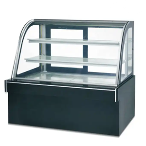 Vitrine chauffante chauffante Vitrine en verre à arc Comptoir de <span class=keywords><strong>restaurant</strong></span> professionnel Armoire de restauration rapide chaude en verre - Product Image 3