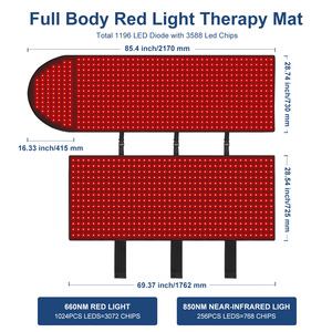 Coperta per terapia a infrarossi con luce rossa curativa domestica | Lunghezza d'onda personalizzata | Trattamento completo del dolore - Product Image 3