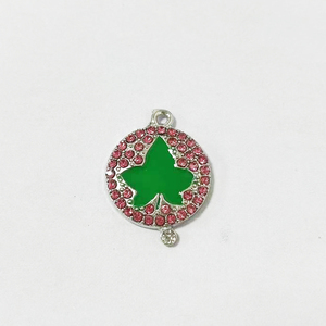 Colgante y dije de aleación clásica con diseño de niña griega, poodle, paloma, hiedra y letras, con diamantes de imitación, estilo 1922 1943, para collar, pendiente y pulsera - Product Image 3