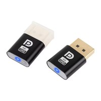 Émulateur de tête virtuelle 4K DisplayPort DP, adaptateur d'affichage virtuel, émulateur EDID pour carte graphique d'ordinateur portable PC