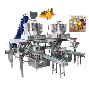 Automatische Ingeblikt Fruit Komkommer Artichoke Lychee Olijf Abrikoos Vulling Verwerking Lijn Machine