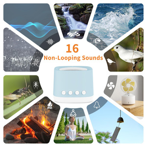 Sleep Therapy Sound Machine with Amber Breathing <b>Light</b>,<b>Timer</b> Memory Function for Baby Adult Travel Office Noise Blocking (Blue) - Product Image 3