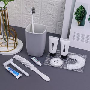 Eco Label Certified 5 Star Luxury Customized Disposable Portable Bathroom Amenities Set for Hotels - Product Image 4