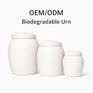 Kişiselleştirilmiş Minimalist Beyaz Urn Biyobozunur Çevre Dostu İnsan Külleri Kremasyon Urn'u Evcil Hayvan Urn'ları Denizde Cenaze Yapmak İçin Cenaze Urn'ı - Product Image 3